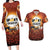 Coquette Pumpkin Halloween Couples Matching Long Sleeve Bodycon Dress and Hawaiian Shirt It's Spooky Season LT05 - Wonder Print Shop