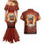 Coquette Pumpkin Halloween Couples Matching Mermaid Dress and Hawaiian Shirt It's Spooky Season LT05 - Wonder Print Shop