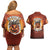 Coquette Pumpkin Halloween Couples Matching Off Shoulder Short Dress and Hawaiian Shirt It's Spooky Season LT05 - Wonder Print Shop