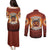 Coquette Pumpkin Halloween Couples Matching Puletasi and Long Sleeve Button Shirt It's Spooky Season LT05 - Wonder Print Shop