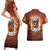 Coquette Pumpkin Halloween Couples Matching Short Sleeve Bodycon Dress and Hawaiian Shirt It's Spooky Season LT05 - Wonder Print Shop