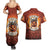 Coquette Pumpkin Halloween Couples Matching Summer Maxi Dress and Hawaiian Shirt It's Spooky Season LT05 - Wonder Print Shop