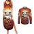 Coquette Pumpkin Halloween Couples Matching Summer Maxi Dress and Long Sleeve Button Shirt It's Spooky Season LT05 - Wonder Print Shop
