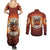 Coquette Pumpkin Halloween Couples Matching Summer Maxi Dress and Long Sleeve Button Shirt It's Spooky Season LT05 - Wonder Print Shop