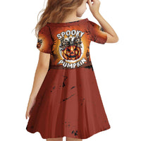 Coquette Pumpkin Halloween Family Matching Mermaid Dress and Hawaiian Shirt It's Spooky Season LT05 - Wonder Print Shop