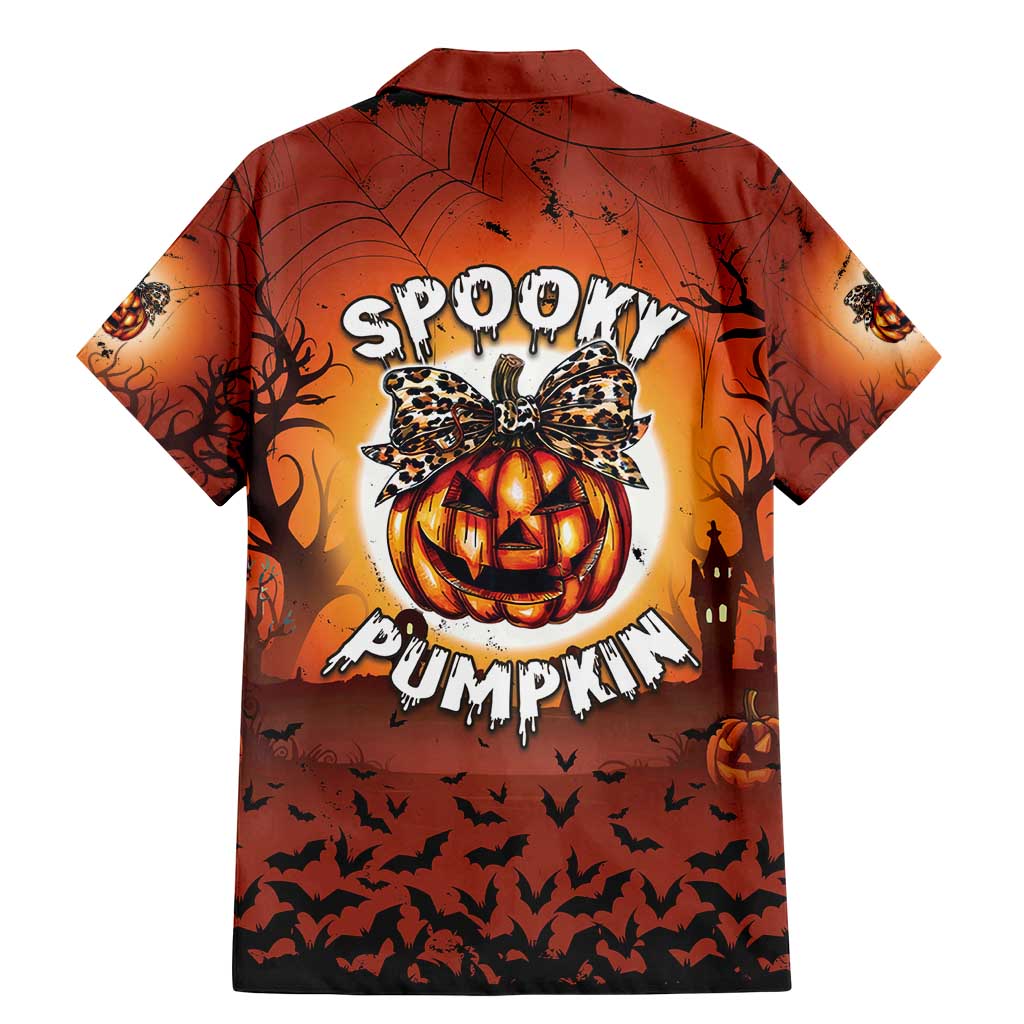 Coquette Pumpkin Halloween Family Matching Mermaid Dress and Hawaiian Shirt It's Spooky Season LT05 - Wonder Print Shop