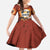 Coquette Pumpkin Halloween Family Matching Off The Shoulder Long Sleeve Dress and Hawaiian Shirt It's Spooky Season LT05 - Wonder Print Shop