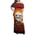 Coquette Pumpkin Halloween Family Matching Off Shoulder Maxi Dress and Hawaiian Shirt It's Spooky Season LT05 - Wonder Print Shop