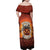 Coquette Pumpkin Halloween Family Matching Off Shoulder Maxi Dress and Hawaiian Shirt It's Spooky Season LT05 - Wonder Print Shop