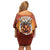 Coquette Pumpkin Halloween Family Matching Off Shoulder Short Dress and Hawaiian Shirt It's Spooky Season LT05 - Wonder Print Shop