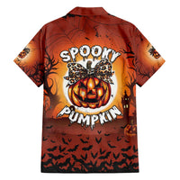 Coquette Pumpkin Halloween Family Matching Puletasi and Hawaiian Shirt It's Spooky Season LT05 - Wonder Print Shop