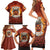 Coquette Pumpkin Halloween Family Matching Short Sleeve Bodycon Dress and Hawaiian Shirt It's Spooky Season LT05 - Wonder Print Shop