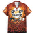 Coquette Pumpkin Halloween Family Matching Short Sleeve Bodycon Dress and Hawaiian Shirt It's Spooky Season LT05 - Wonder Print Shop