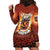 Coquette Pumpkin Halloween Hoodie Dress It's Spooky Season LT05 - Wonder Print Shop