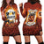 Coquette Pumpkin Halloween Hoodie Dress It's Spooky Season LT05 - Wonder Print Shop