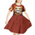 Coquette Pumpkin Halloween Kid Short Sleeve Dress It's Spooky Season LT05 - Wonder Print Shop