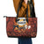Coquette Pumpkin Halloween Leather Tote Bag It's Spooky Season LT05 - Wonder Print Shop