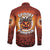 Coquette Pumpkin Halloween Long Sleeve Button Shirt It's Spooky Season LT05 - Wonder Print Shop
