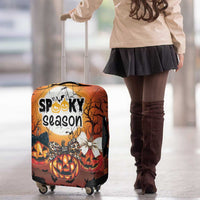 Coquette Pumpkin Halloween Luggage Cover It's Spooky Season LT05 - Wonder Print Shop