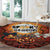 Coquette Pumpkin Halloween Round Carpet It's Spooky Season