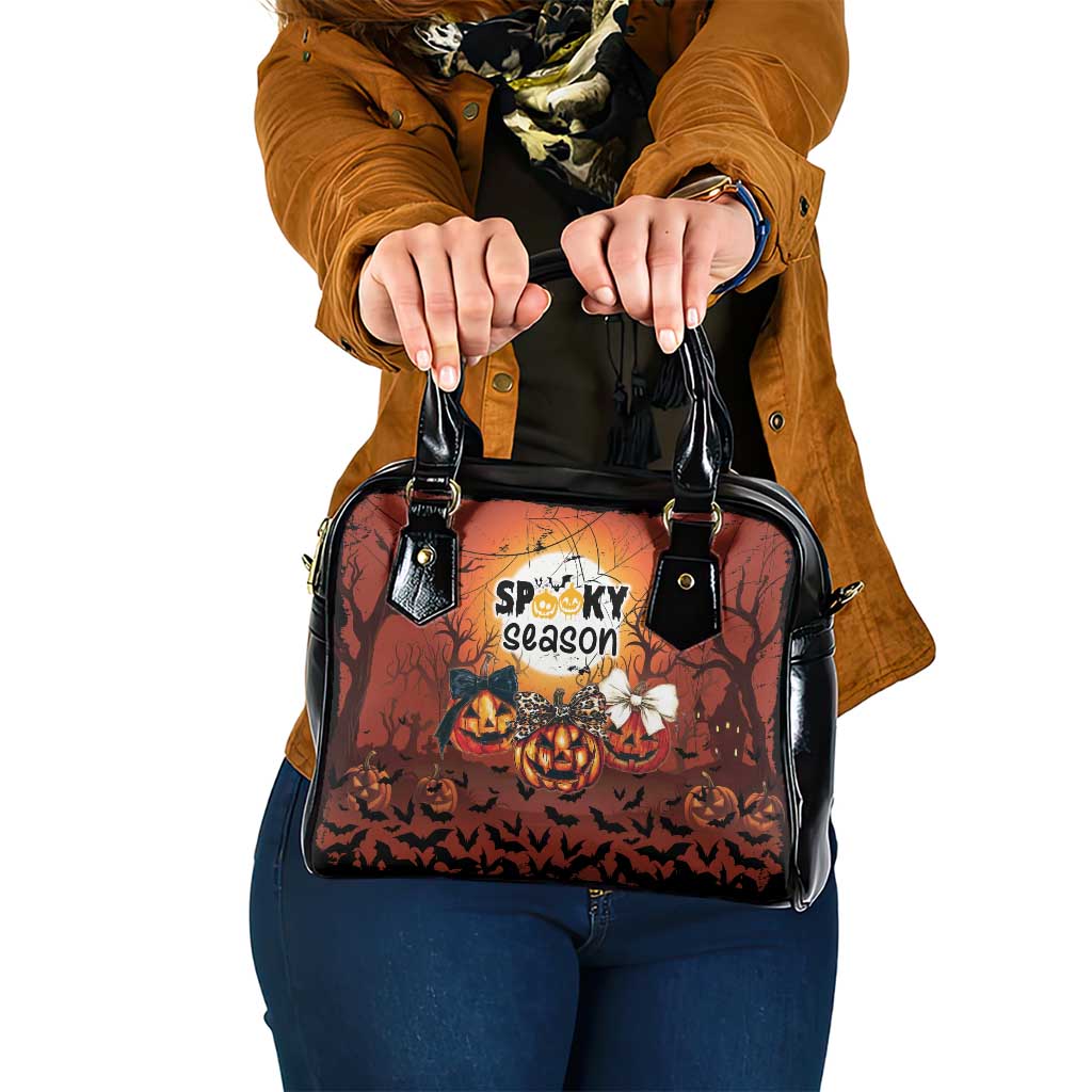 Coquette Pumpkin Halloween Shoulder Handbag It's Spooky Season