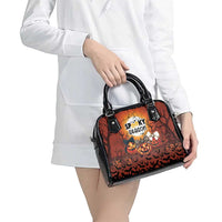 Coquette Pumpkin Halloween Shoulder Handbag It's Spooky Season