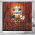 Coquette Pumpkin Halloween Shower Curtain It's Spooky Season