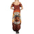 Coquette Pumpkin Halloween Summer Maxi Dress It's Spooky Season LT05 - Wonder Print Shop