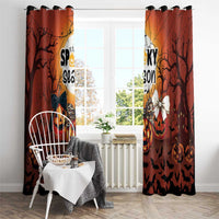 Coquette Pumpkin Halloween Window Curtain It's Spooky Season LT05 - Wonder Print Shop