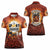 Coquette Pumpkin Halloween Women Polo Shirt It's Spooky Season LT05 - Wonder Print Shop