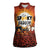 Coquette Pumpkin Halloween Women Sleeveless Polo Shirt It's Spooky Season LT05 - Wonder Print Shop