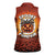 Coquette Pumpkin Halloween Women Sleeveless Polo Shirt It's Spooky Season LT05 - Wonder Print Shop