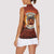 Coquette Pumpkin Halloween Women Sleeveless Polo Shirt It's Spooky Season LT05 - Wonder Print Shop