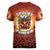 Coquette Pumpkin Halloween Women V-Neck T-Shirt It's Spooky Season LT05 - Wonder Print Shop