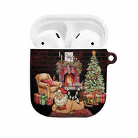 Funny Christmas AirPods Case Naughty Santa Im Laying On Your Present - Wonder Print Shop