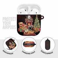 Funny Christmas AirPods Case Naughty Santa Im Laying On Your Present - Wonder Print Shop