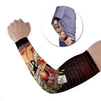 Funny Christmas Arm Sleeves Naughty Santa Im Laying On Your Present - Wonder Print Shop