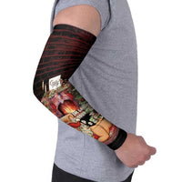 Funny Christmas Arm Sleeves Naughty Santa Im Laying On Your Present - Wonder Print Shop