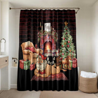 Funny Christmas Bathroom Set Naughty Santa Im Laying On Your Present - Wonder Print Shop