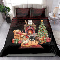 Funny Christmas Bedding Set Naughty Santa Im Laying On Your Present - Wonder Print Shop