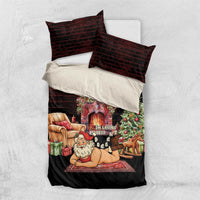 Funny Christmas Bedding Set Naughty Santa Im Laying On Your Present - Wonder Print Shop