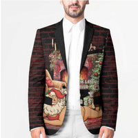Funny Christmas Blazer Naughty Santa Im Laying On Your Present - Wonder Print Shop