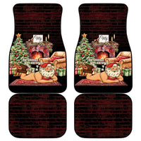 Funny Christmas Car Mats Naughty Santa Im Laying On Your Present - Wonder Print Shop