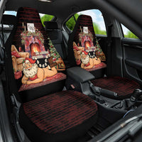 Funny Christmas Car Seat Cover Naughty Santa Im Laying On Your Present - Wonder Print Shop