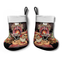 Funny Christmas Stocking Naughty Santa Im Laying On Your Present - Wonder Print Shop
