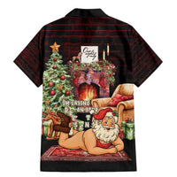 Funny Christmas Family Matching Mermaid Dress and Hawaiian Shirt Naughty Santa Im Laying On Your Present - Wonder Print Shop
