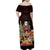 Funny Christmas Family Matching Off Shoulder Maxi Dress and Hawaiian Shirt Naughty Santa Im Laying On Your Present - Wonder Print Shop