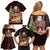 Funny Christmas Family Matching Off Shoulder Short Dress and Hawaiian Shirt Naughty Santa Im Laying On Your Present - Wonder Print Shop