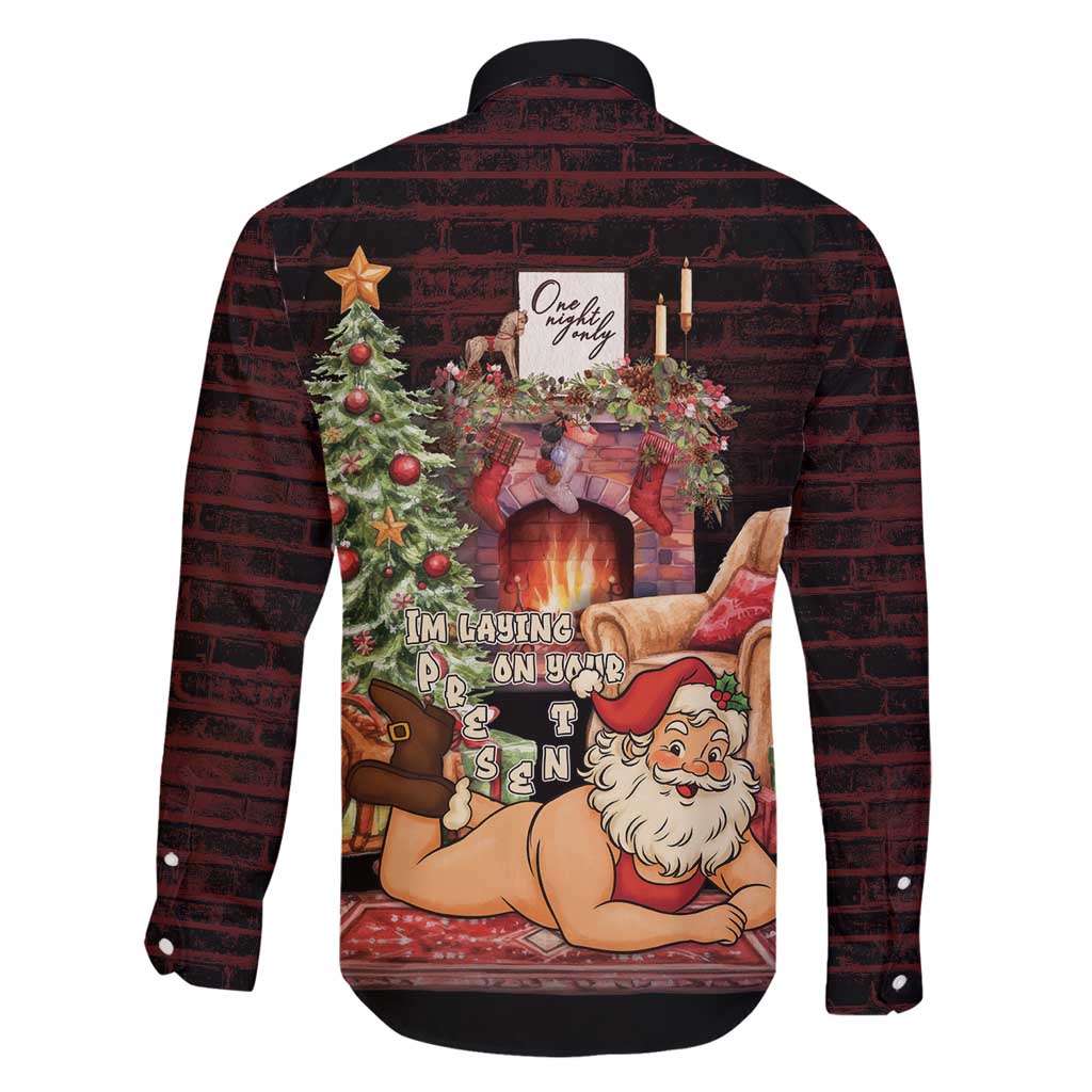 Funny Christmas Family Matching Summer Maxi Dress and Hawaiian Shirt Naughty Santa Im Laying On Your Present - Wonder Print Shop