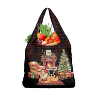 Funny Christmas Grocery Bag Naughty Santa Im Laying On Your Present - Wonder Print Shop